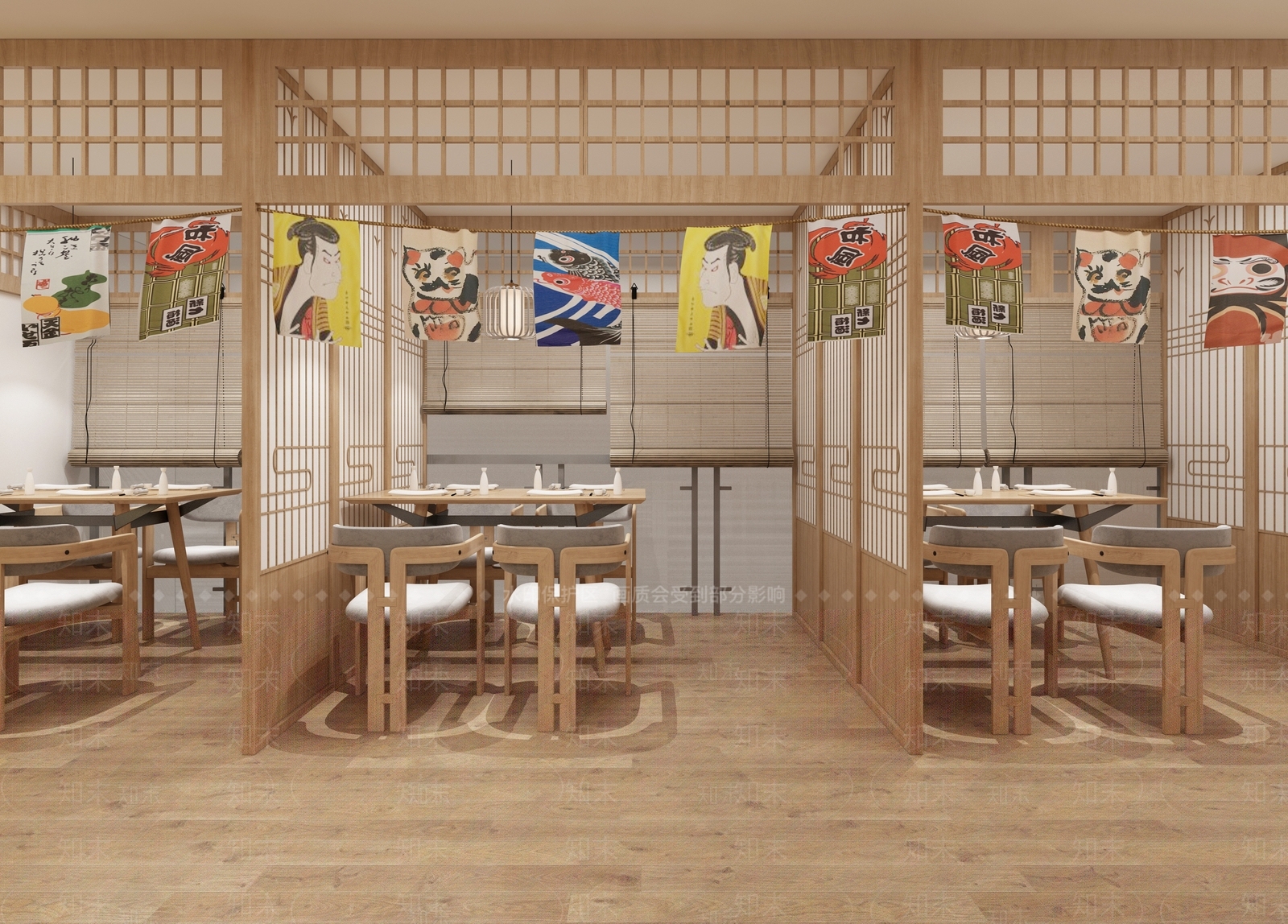 日式寿司店3D模型下载【ID:1116453228】