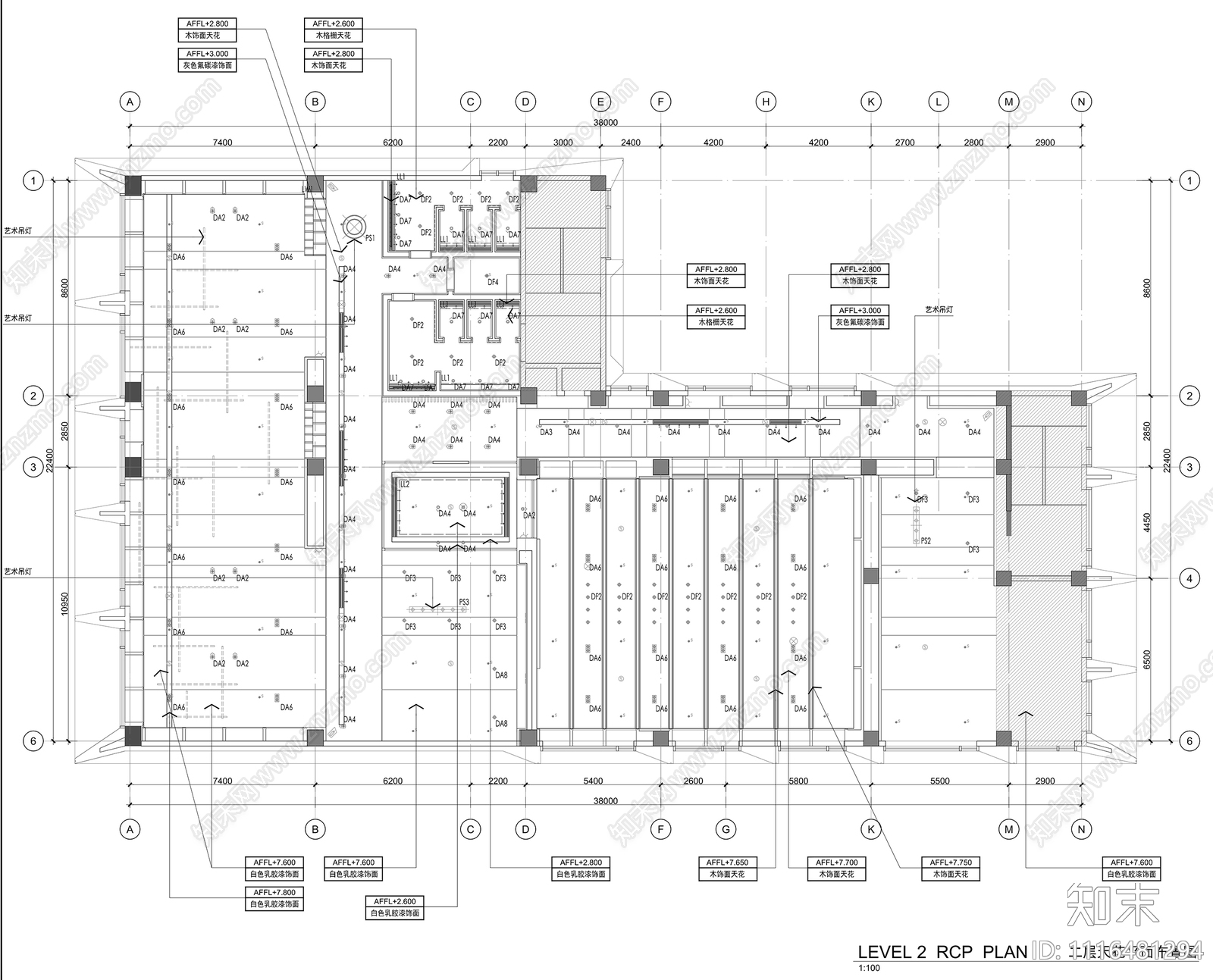 售楼部施工图效果图施工图cad施工图下载【ID:1116481294】