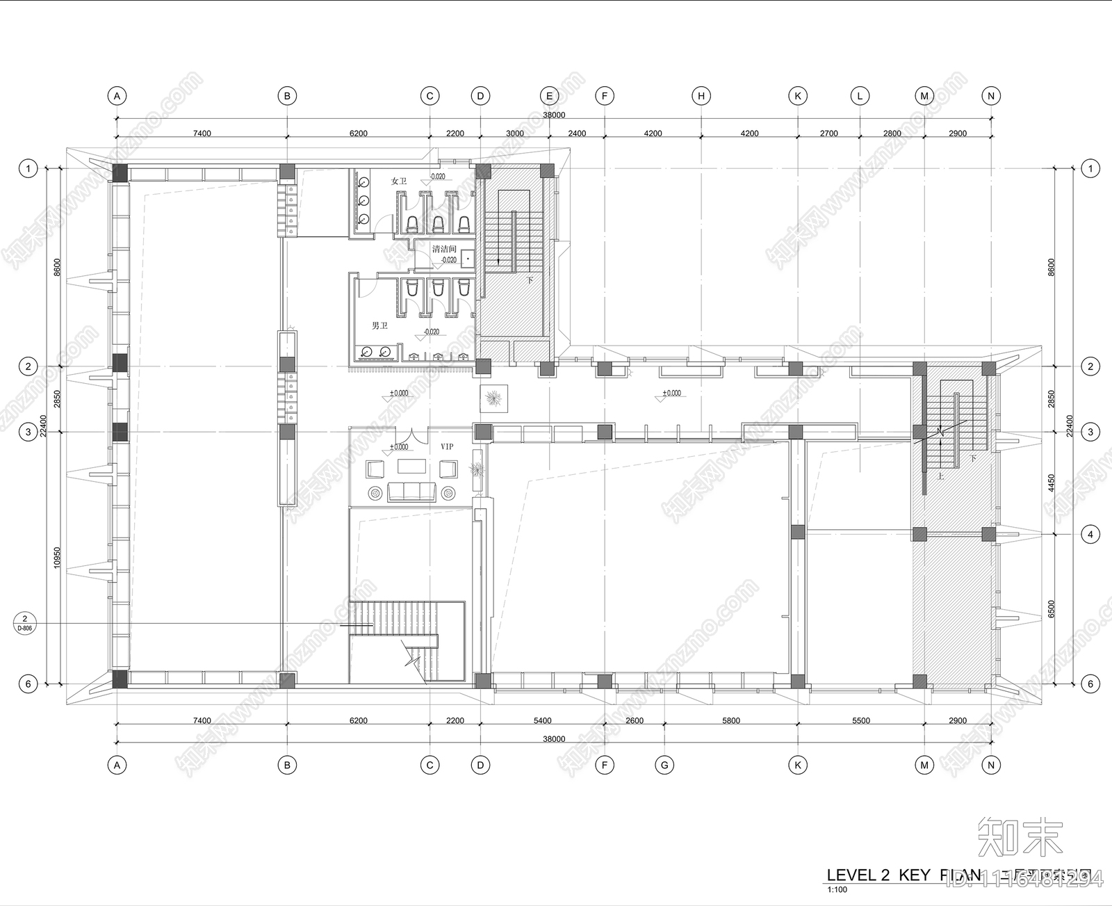 售楼部施工图效果图施工图cad施工图下载【ID:1116481294】