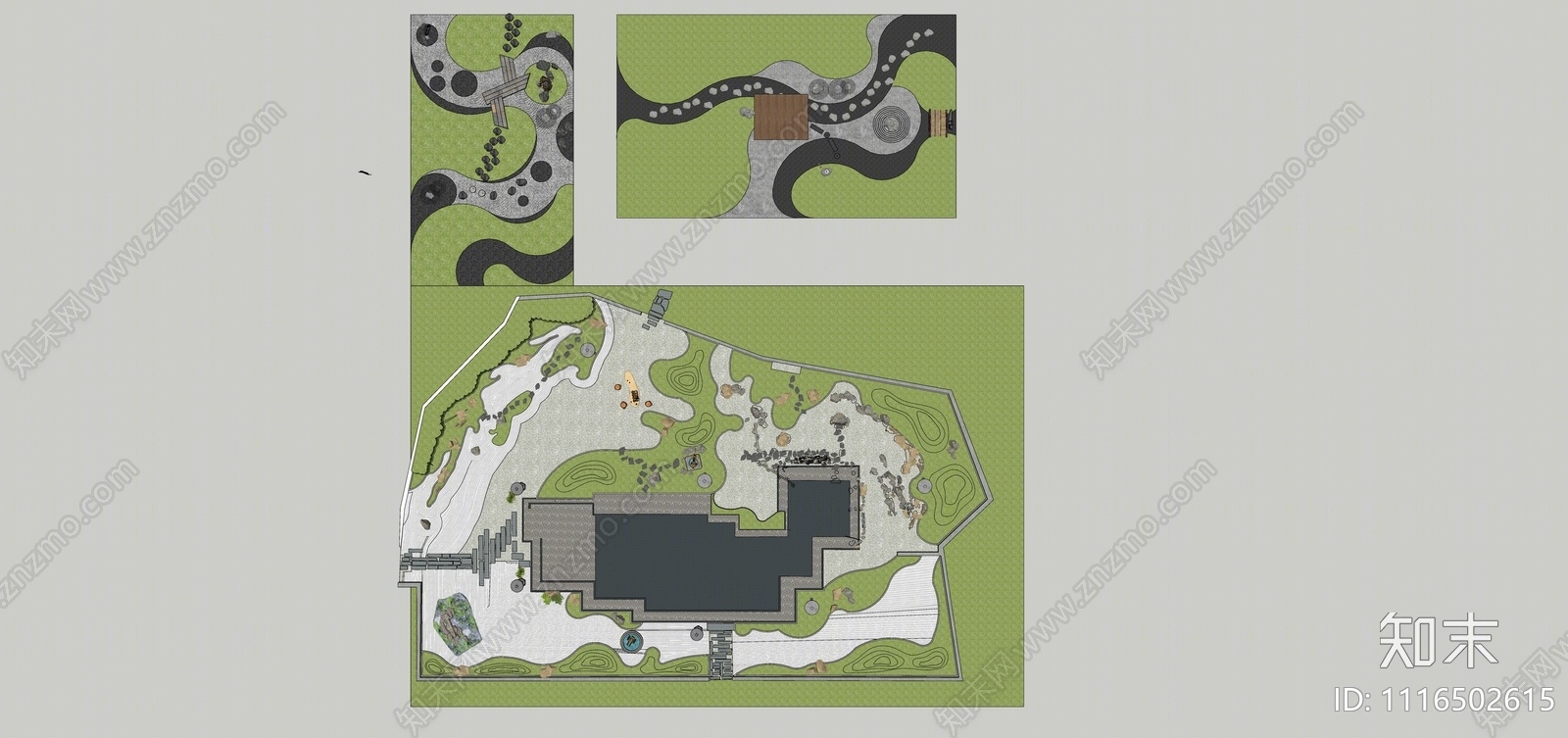 现代微地形SU模型下载【ID:1116502615】