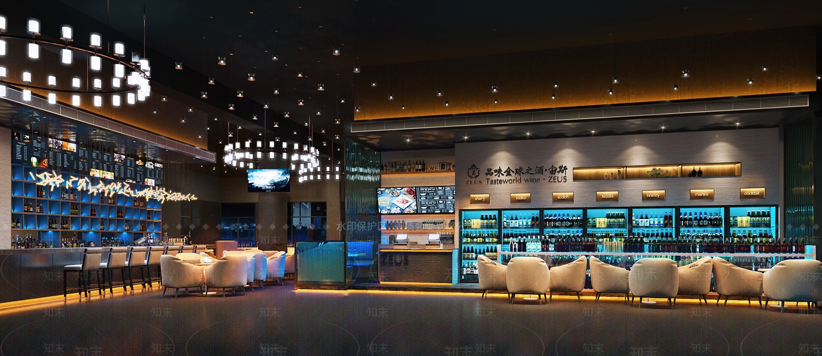 现代酒吧3D模型下载【ID:1116507622】