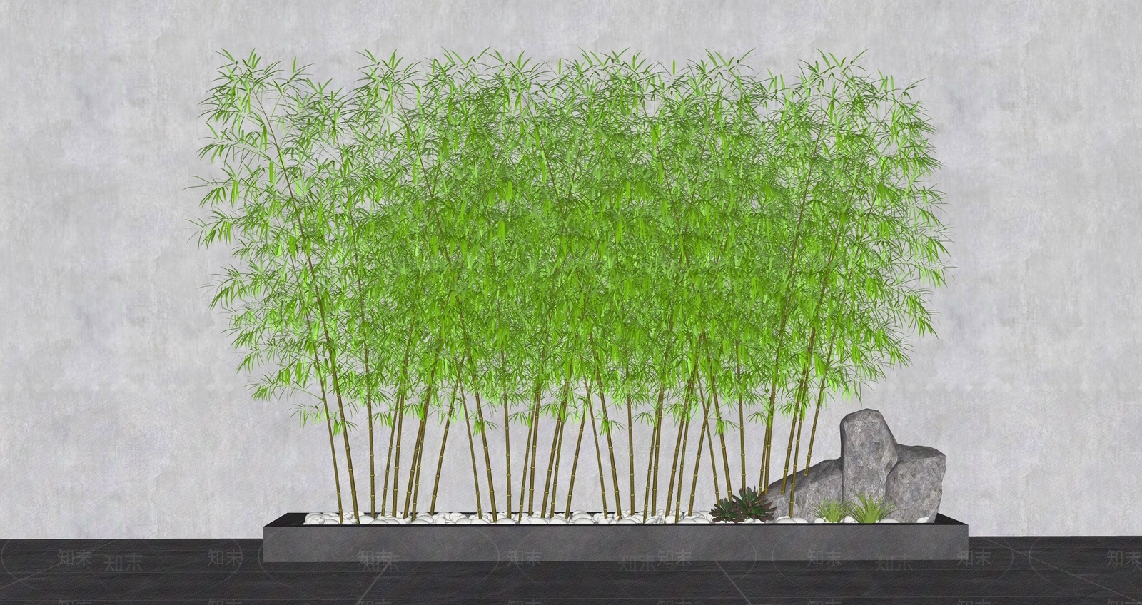新中式竹子SU模型下载【ID:1116514260】