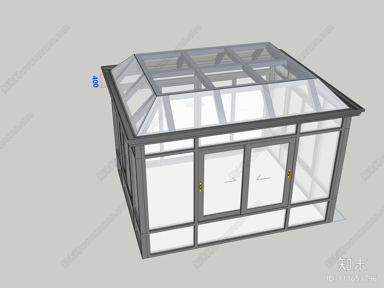 现代阳光房SU模型下载【ID:1116537967】