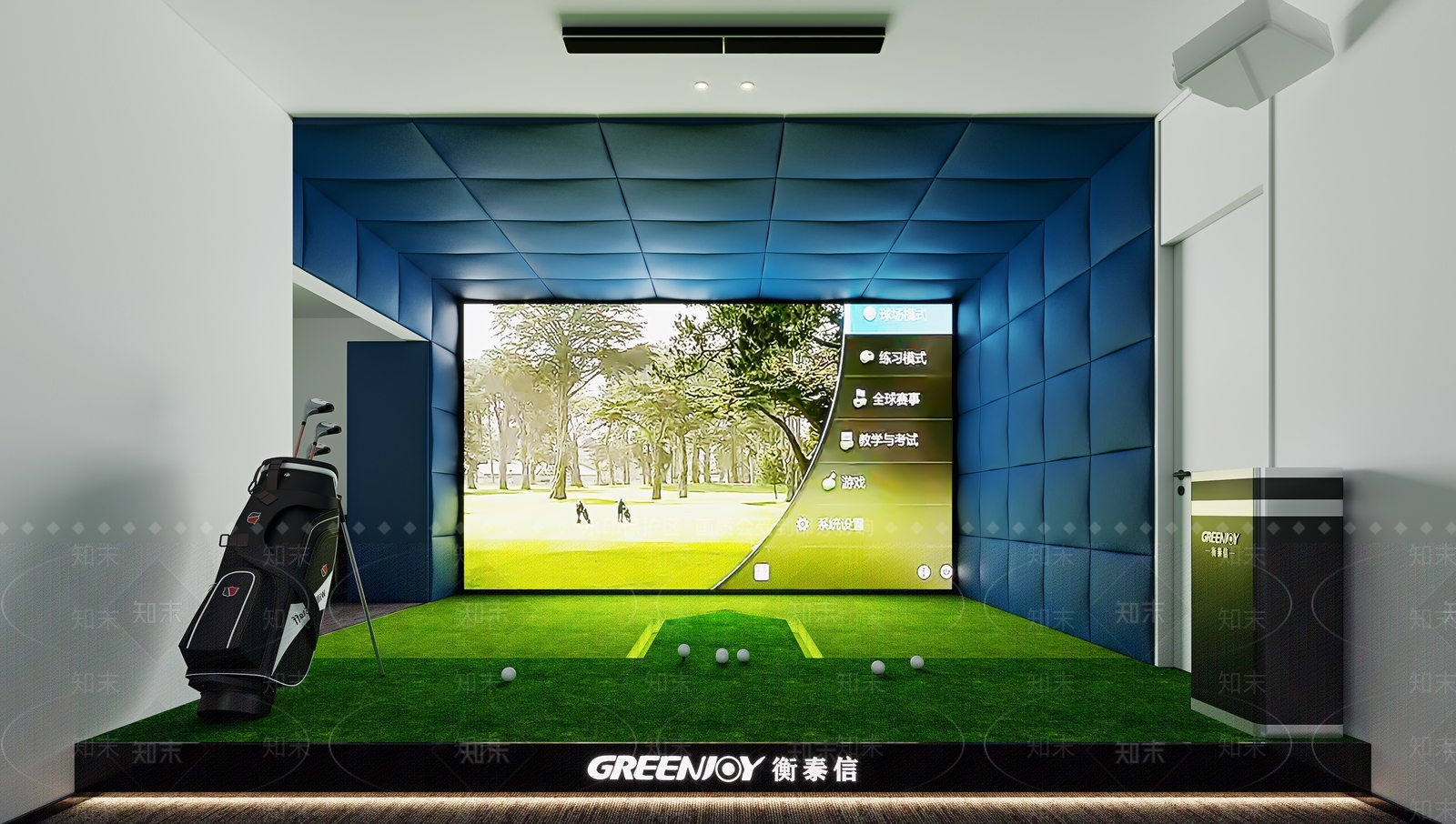 现代高尔夫球馆3D模型下载【ID:1116546840】