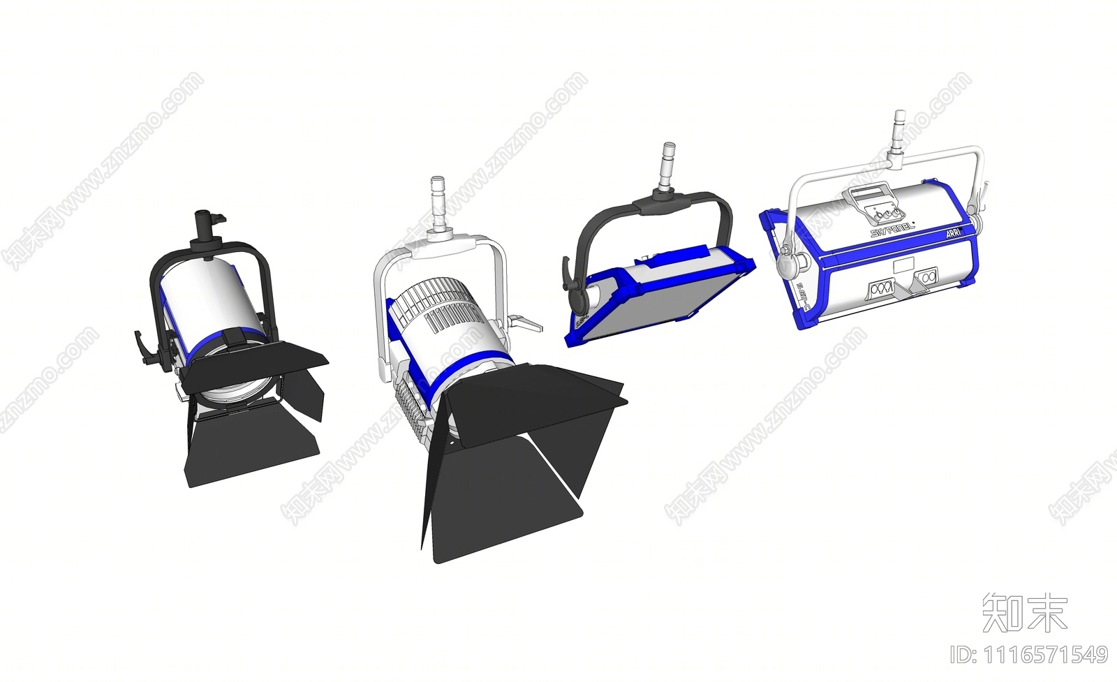 现代舞台灯SU模型下载【ID:1116571549】