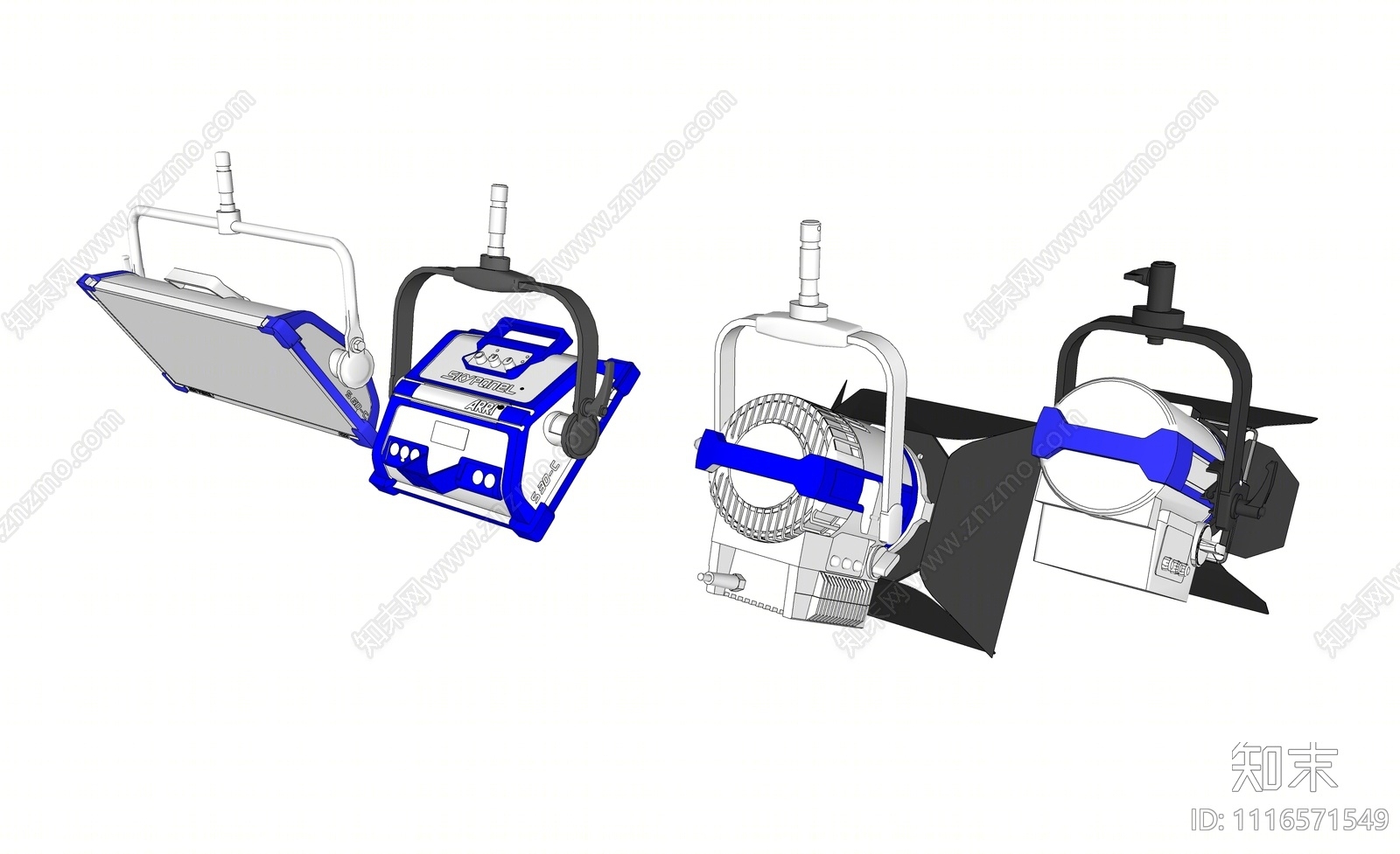 现代舞台灯SU模型下载【ID:1116571549】