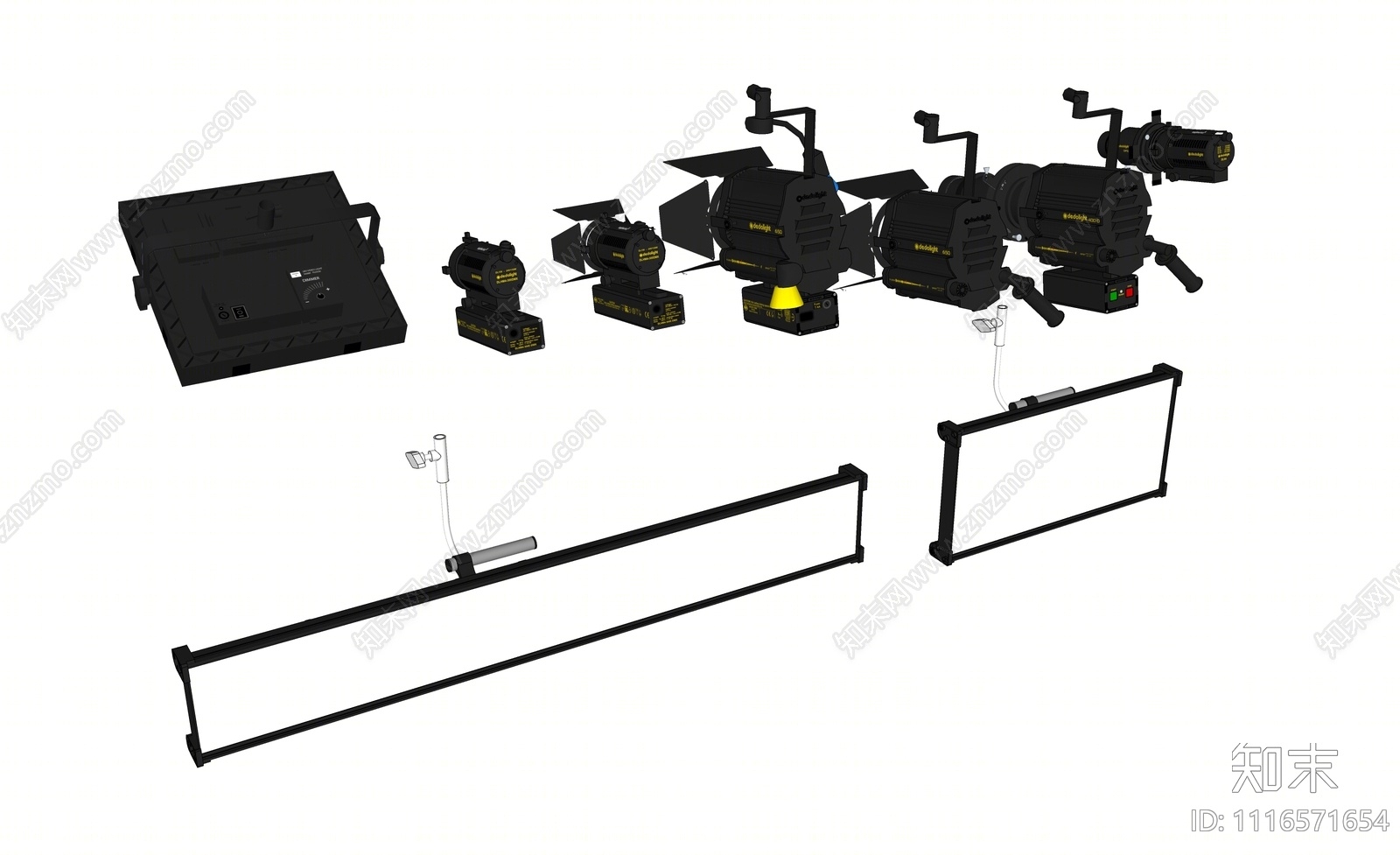 现代舞台灯SU模型下载【ID:1116571654】