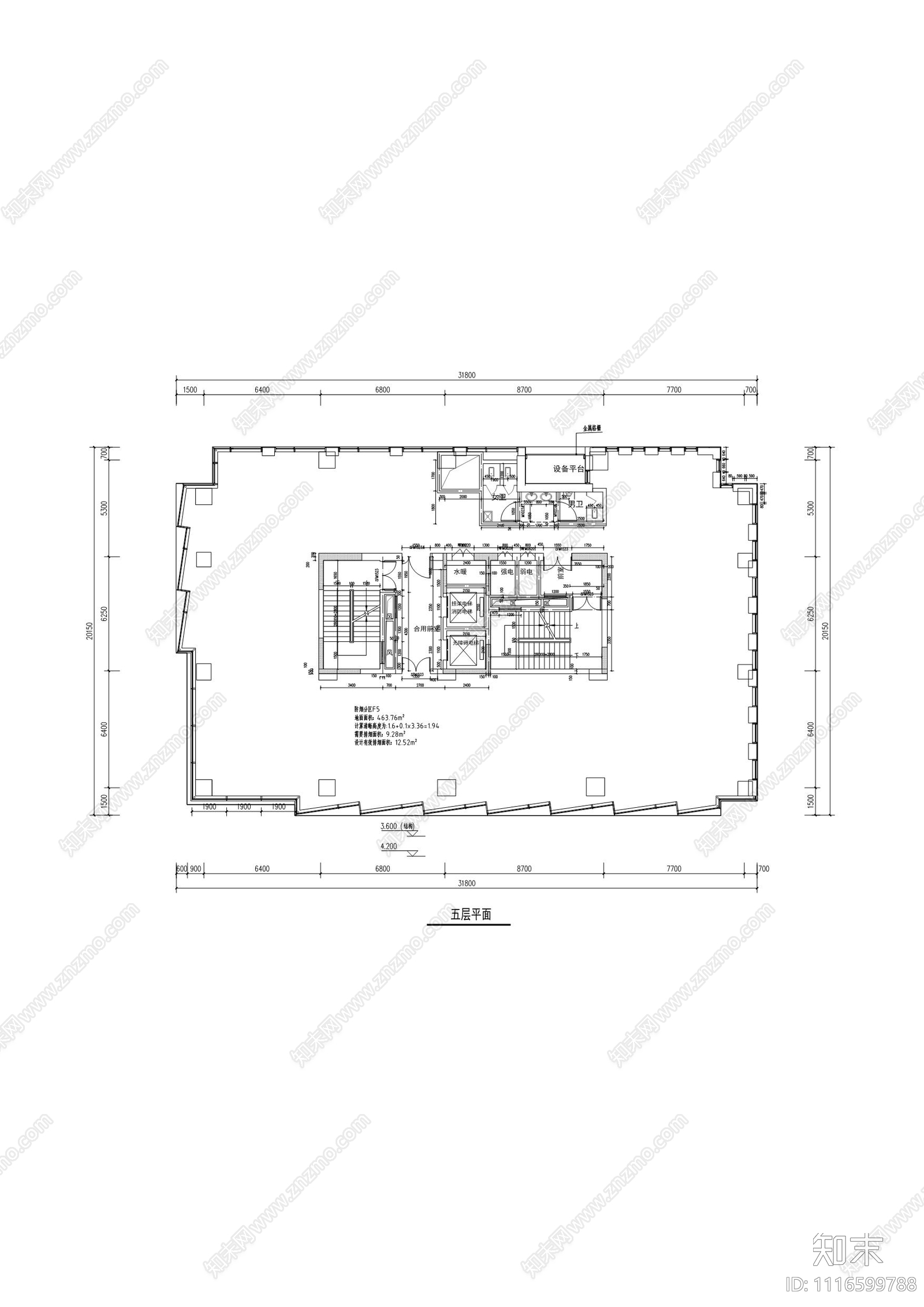 现代简约高层办公图施工图施工图下载【ID:1116599788】