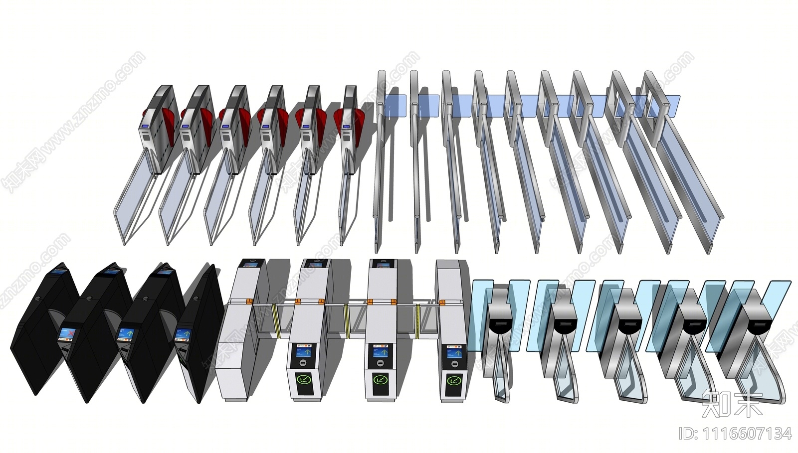 现代闸门SU模型下载【ID:1116607134】