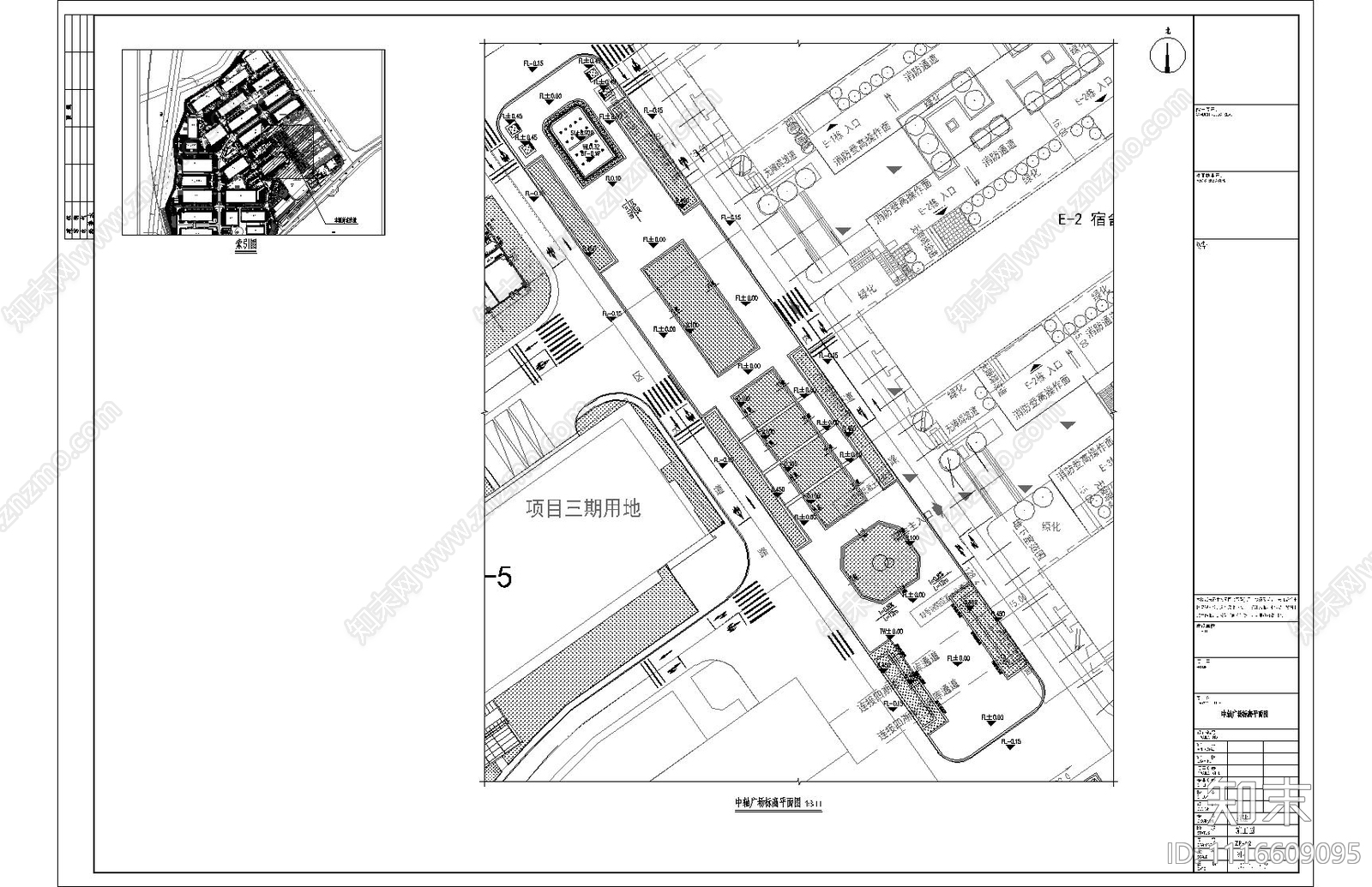 中轴广场水景景观施工图施工图下载【ID:1116609095】