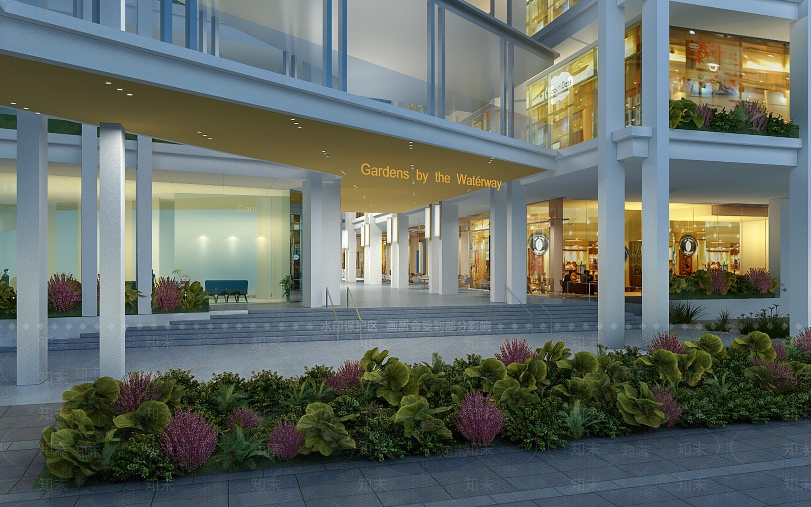 现代商业入口3D模型下载【ID:1116632209】