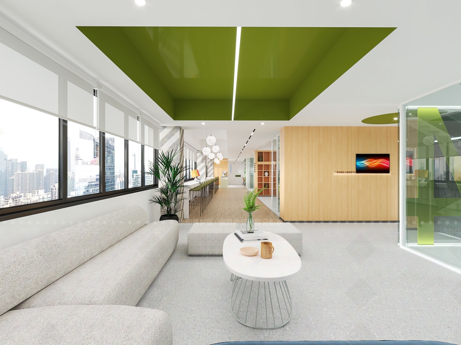 现代公司休息区3D模型下载【ID:1116794543】