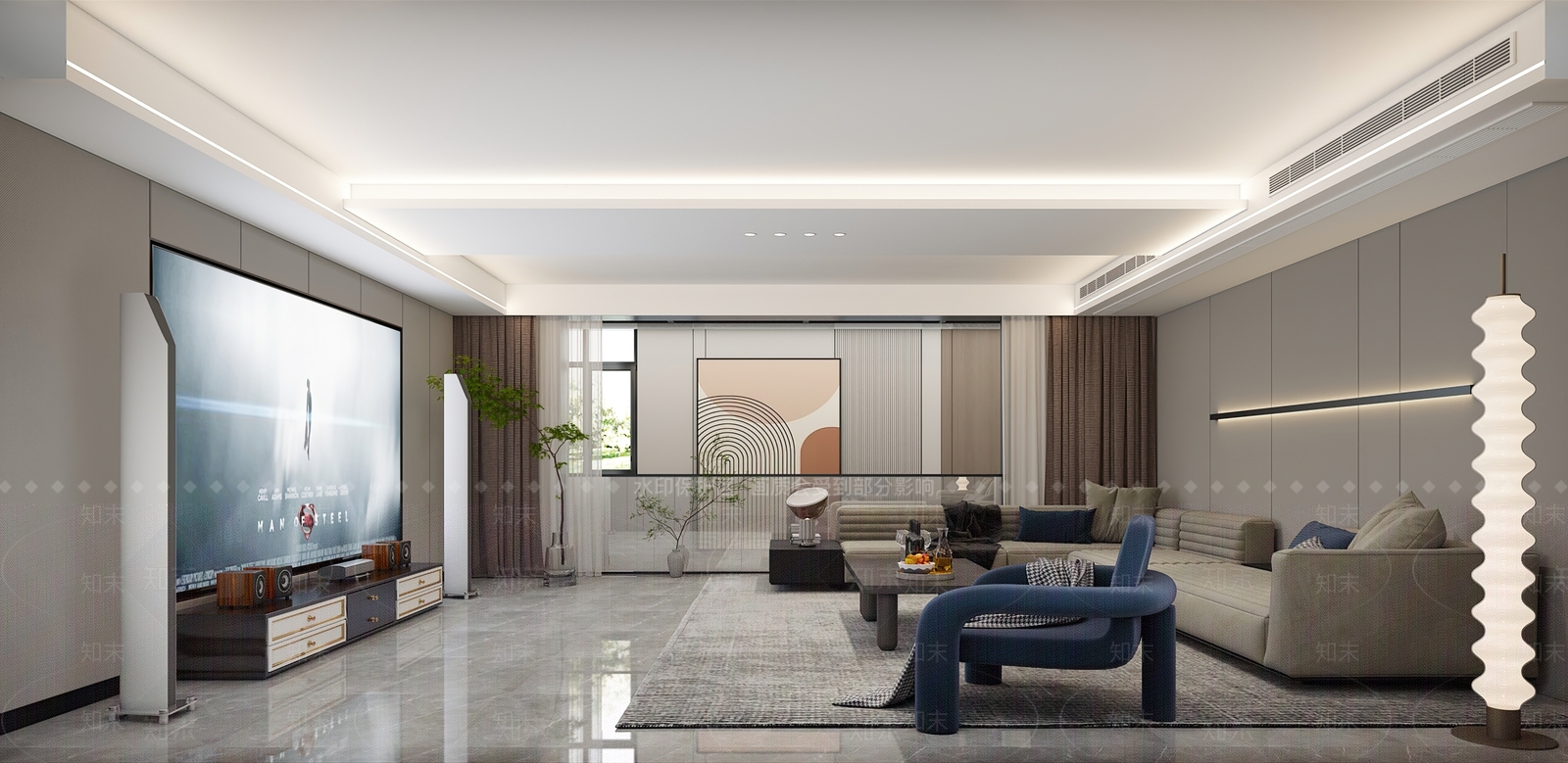 现代地下室健身室3D模型下载【ID:1116641999】