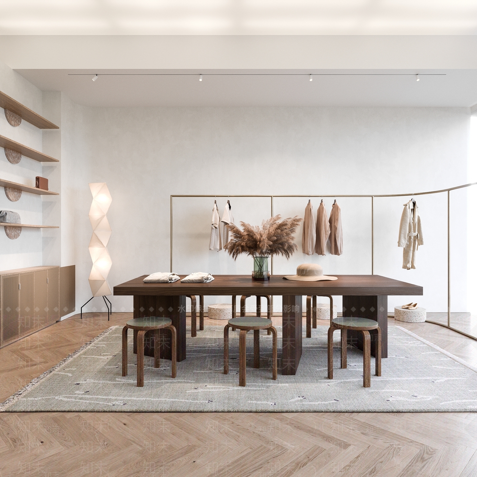 侘寂服装店3D模型下载【ID:1116651395】