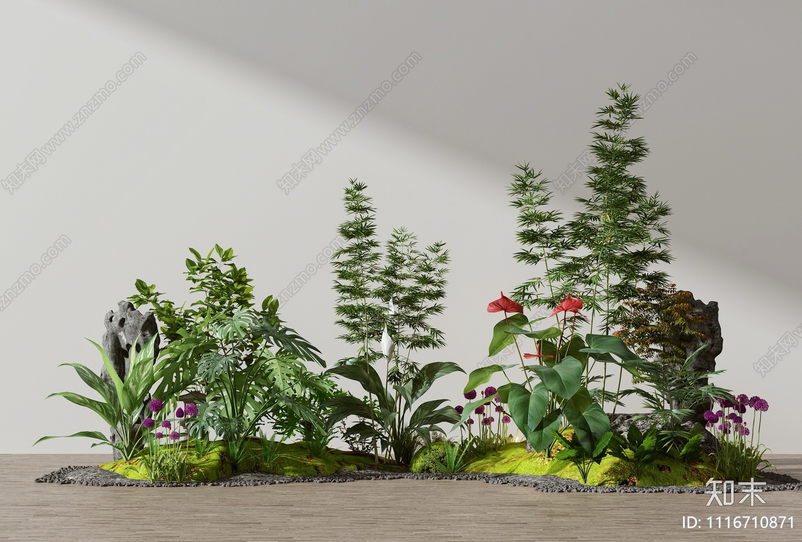 植物堆3D模型下载【ID:1116710871】