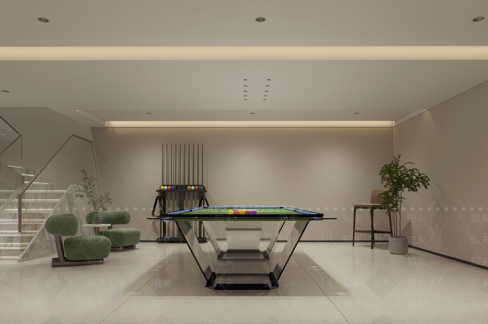 现代地下室影音室3D模型下载【ID:1116714571】