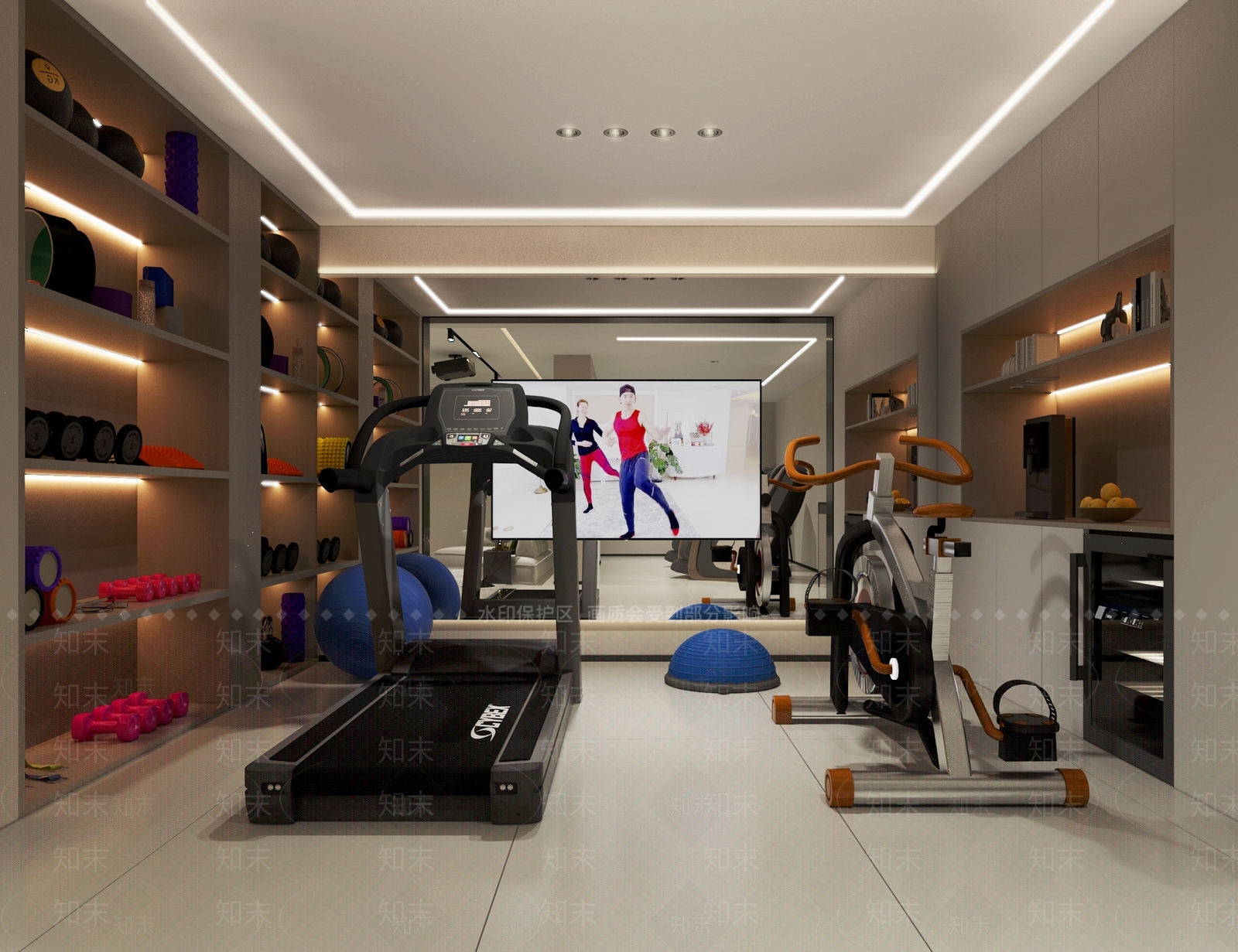 现代家居健身房3D模型下载【ID:1116714703】