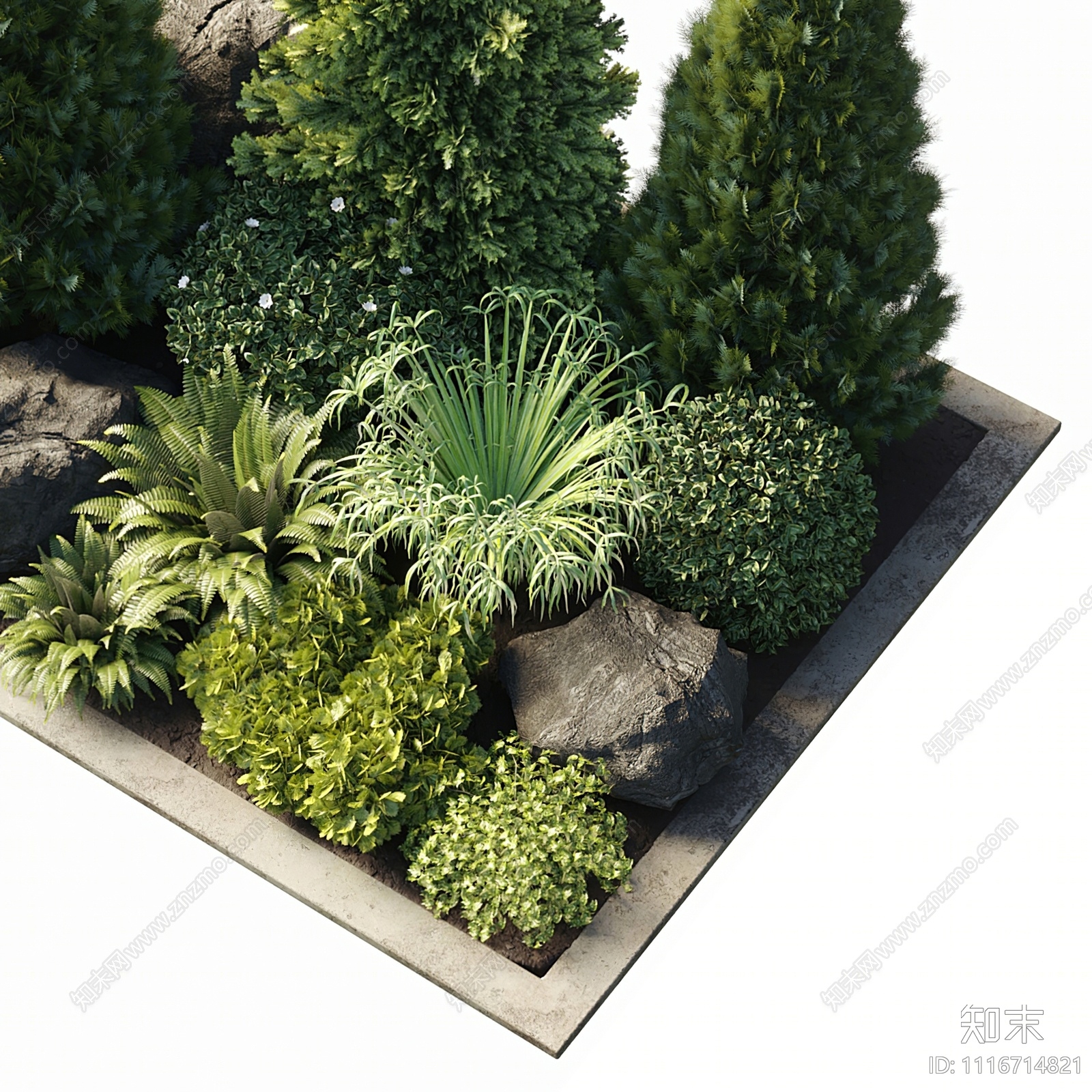 植物堆3D模型下载【ID:1116714821】