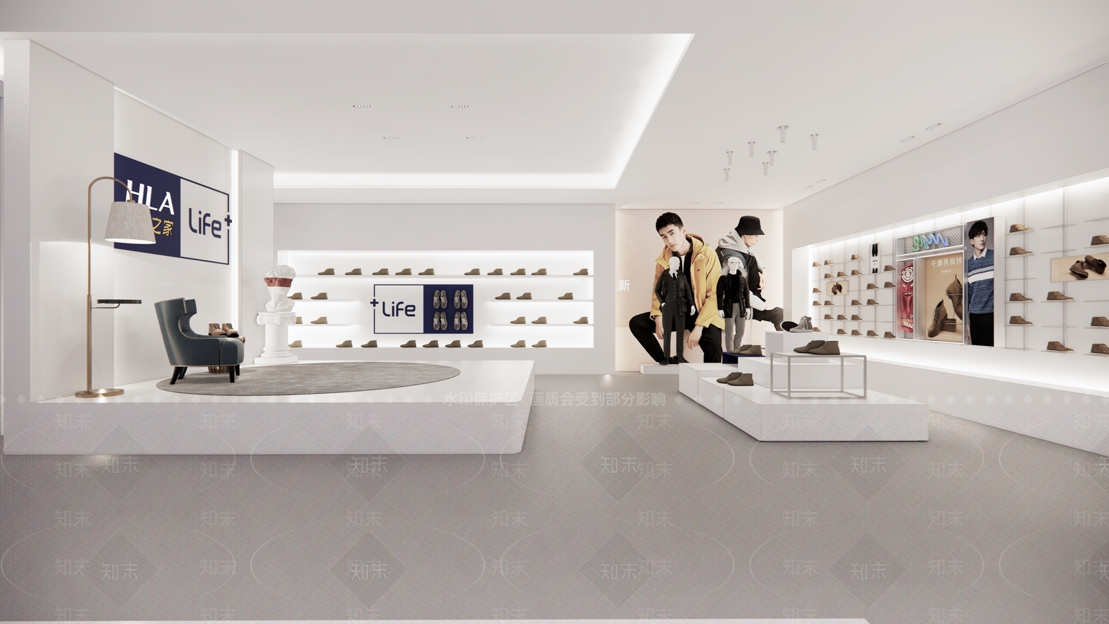 现代服装箱包店SU模型下载【ID:1116719715】