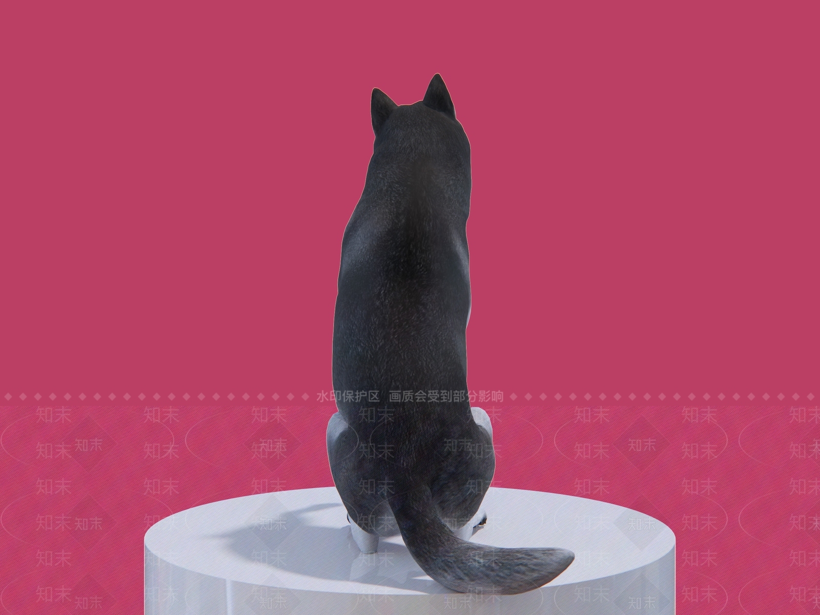 家养宠物哈士奇狗SU模型下载【ID:1116720888】