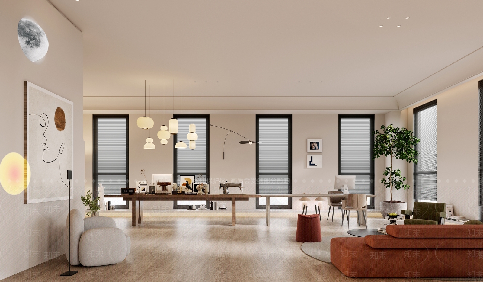 侘寂单身公寓3D模型下载【ID:1116745523】