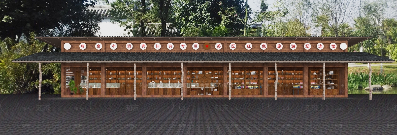 新中式展厅3D模型下载【ID:1116747876】