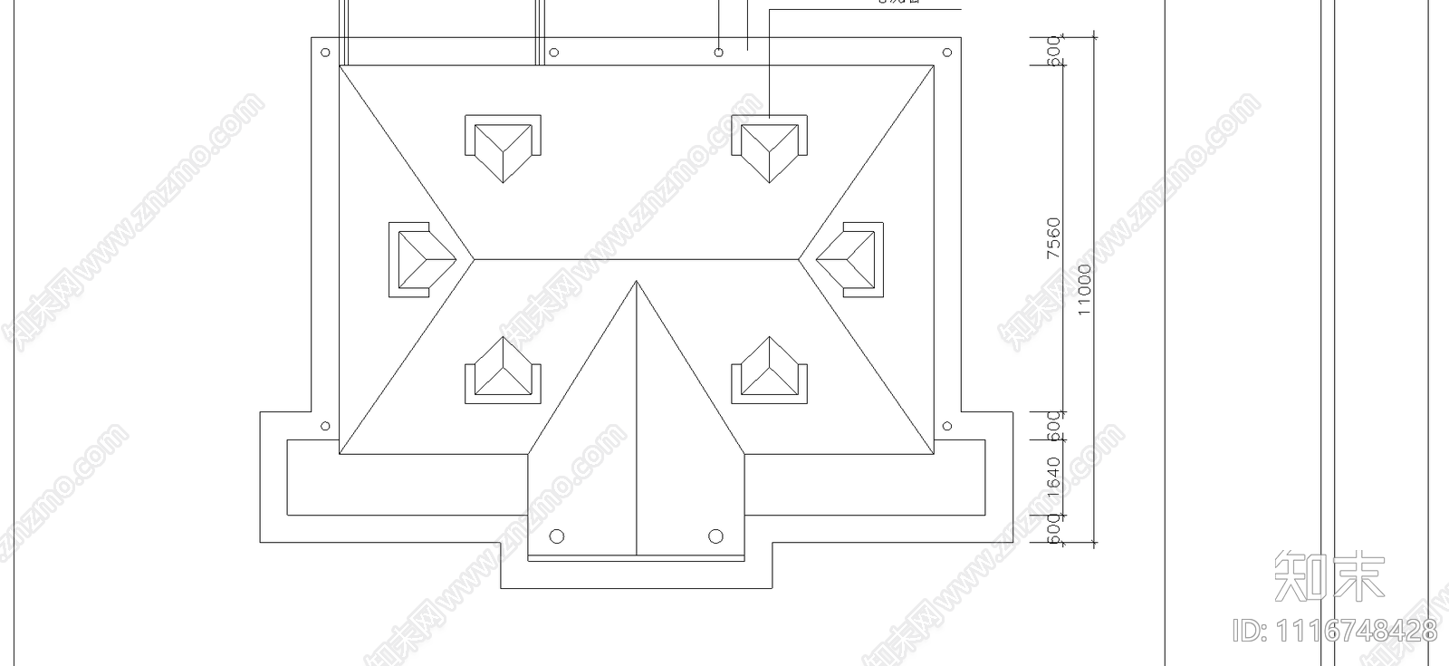 别墅外观室内设计施工图cad施工图下载【ID:1116748428】