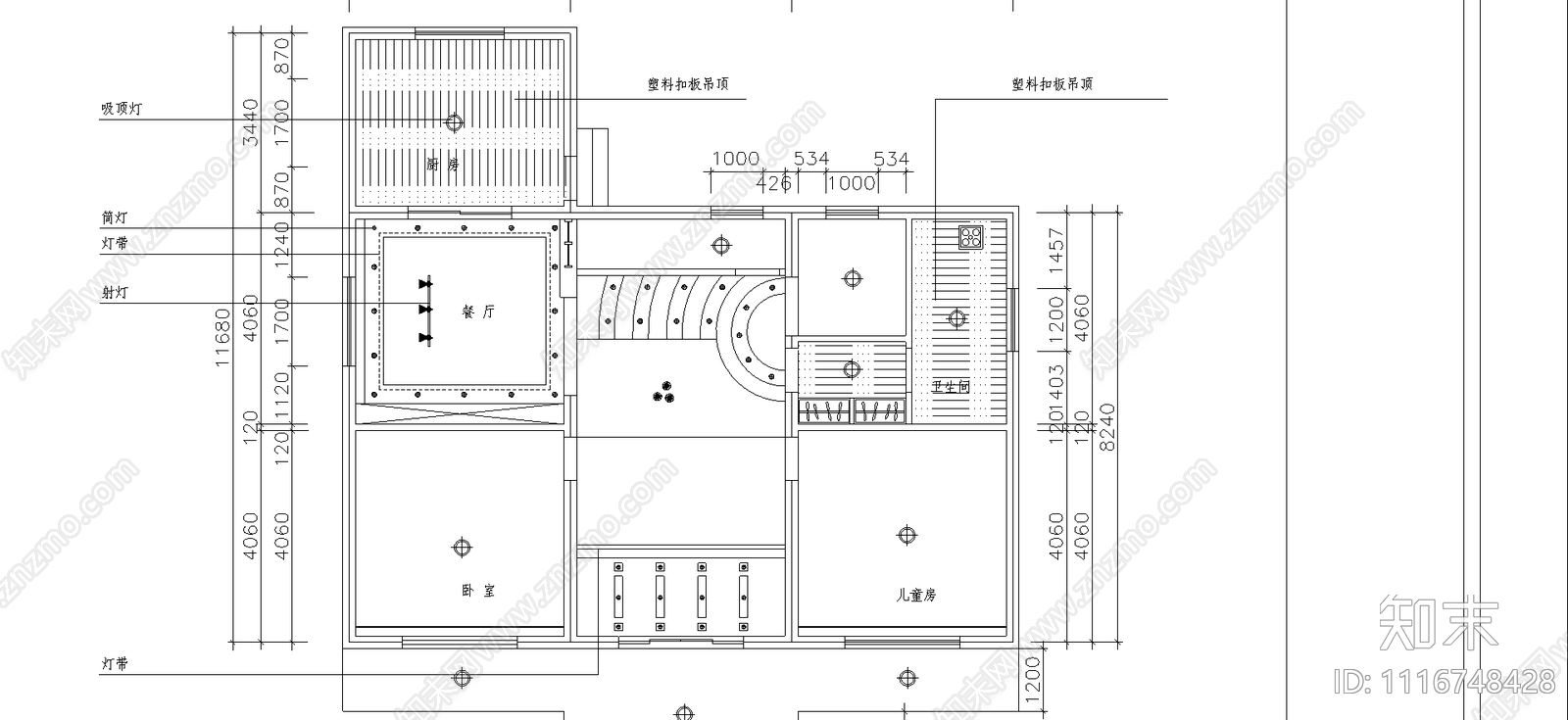 别墅外观室内设计施工图cad施工图下载【ID:1116748428】