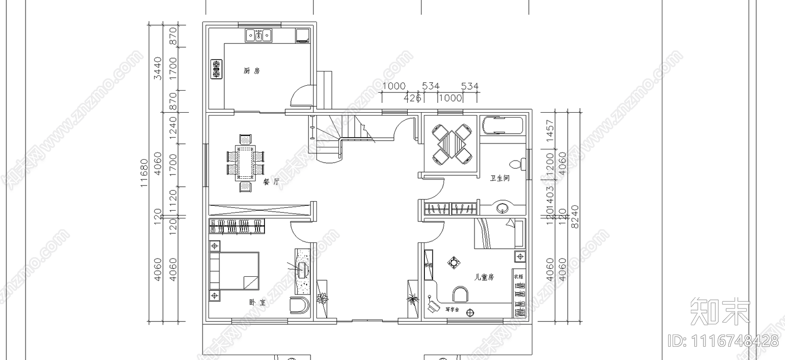 别墅外观室内设计施工图cad施工图下载【ID:1116748428】