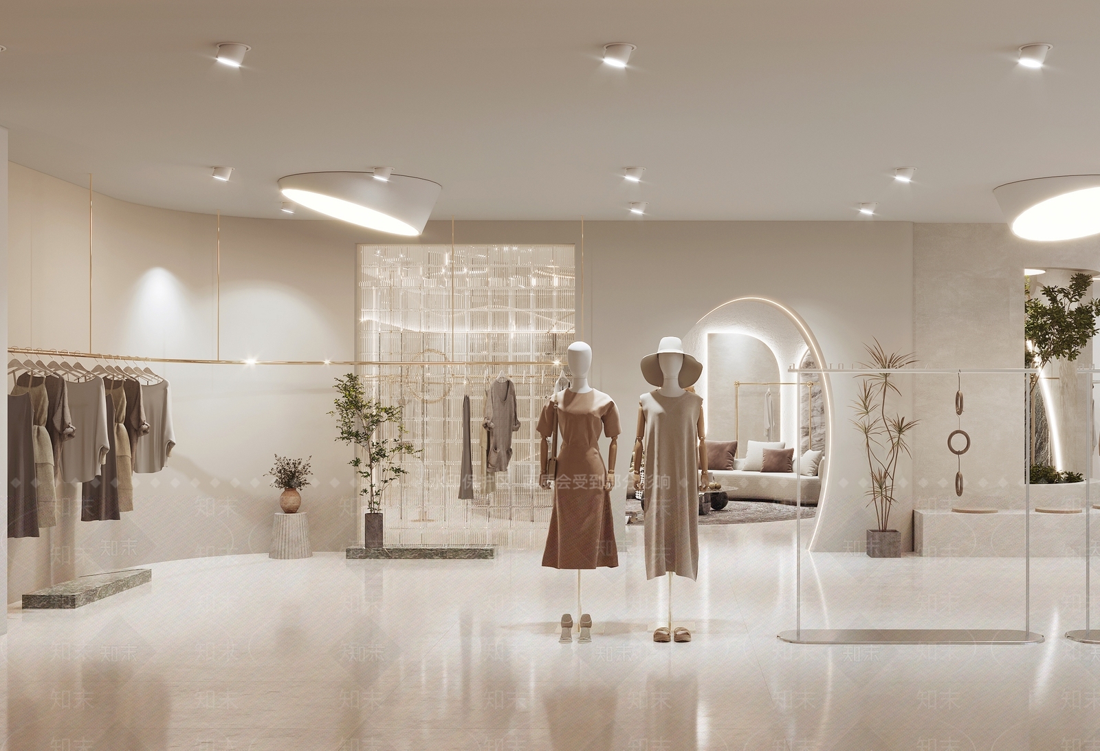 现代女装服装店SU模型下载【ID:1116749726】