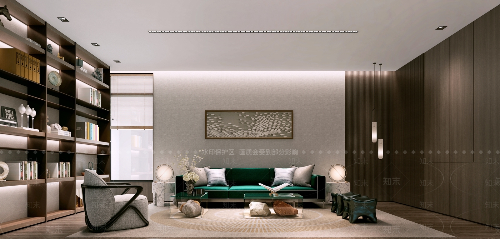 现代会客厅3D模型下载【ID:1116752914】