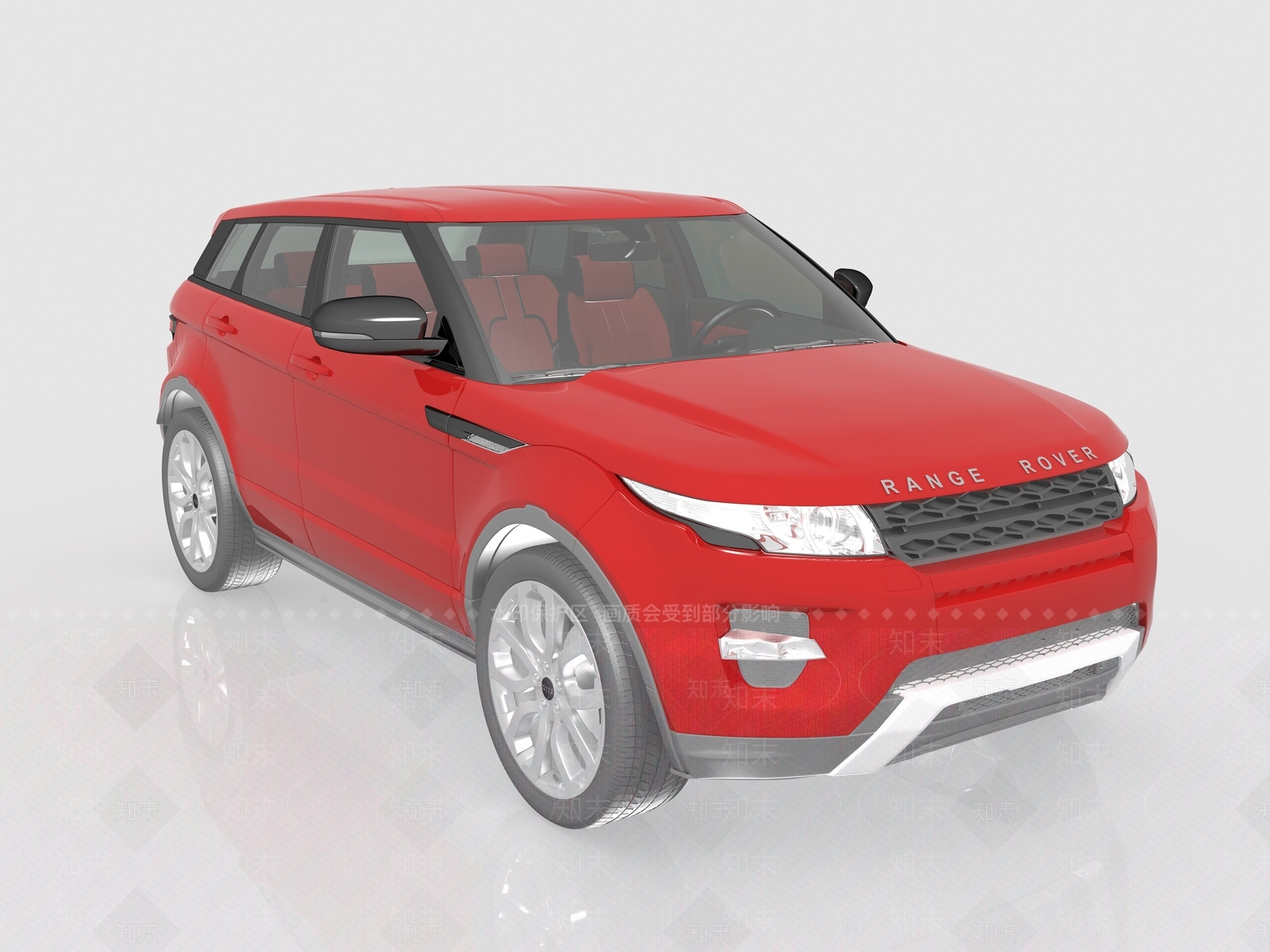 红色路虎极光3D模型下载【ID:1116933132】