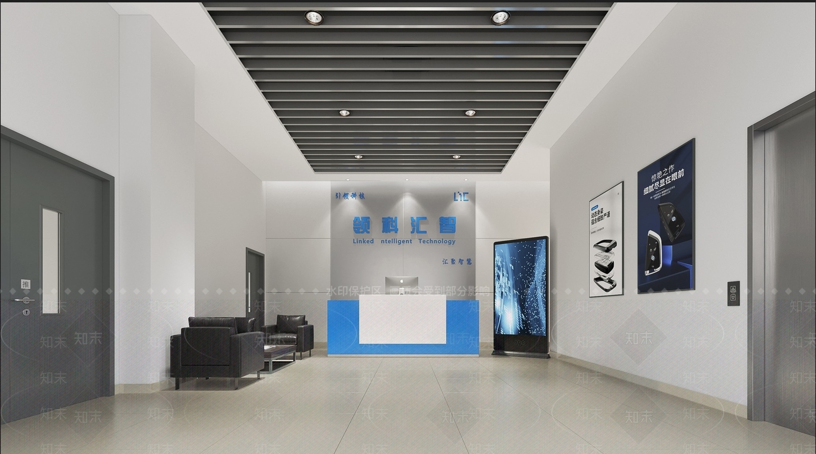 现代科技公司大厅3D模型下载【ID:1116798989】