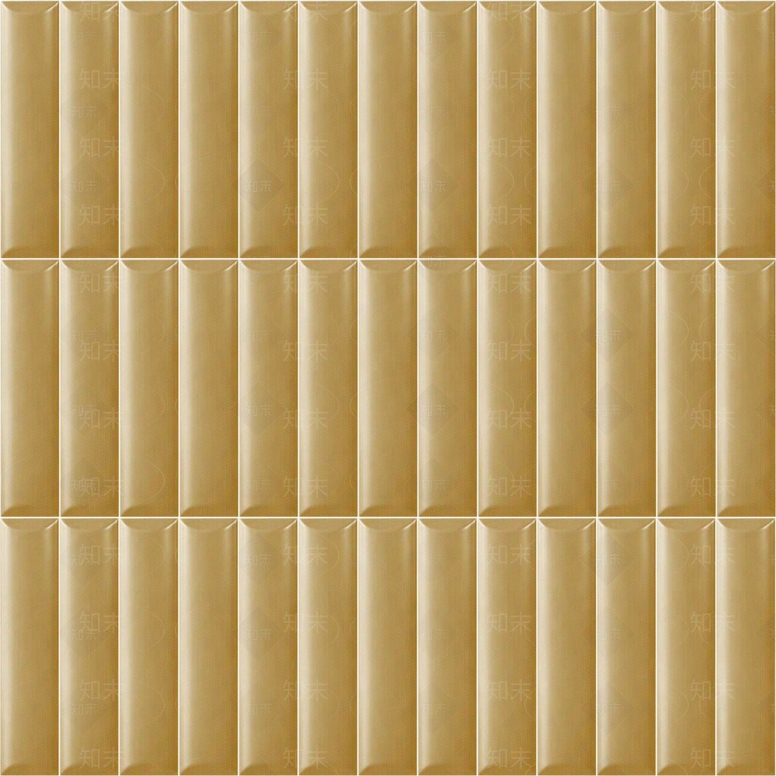 浅黄色长方形立体面包形凸面纯色瓷砖贴图下载【ID:1116800180】