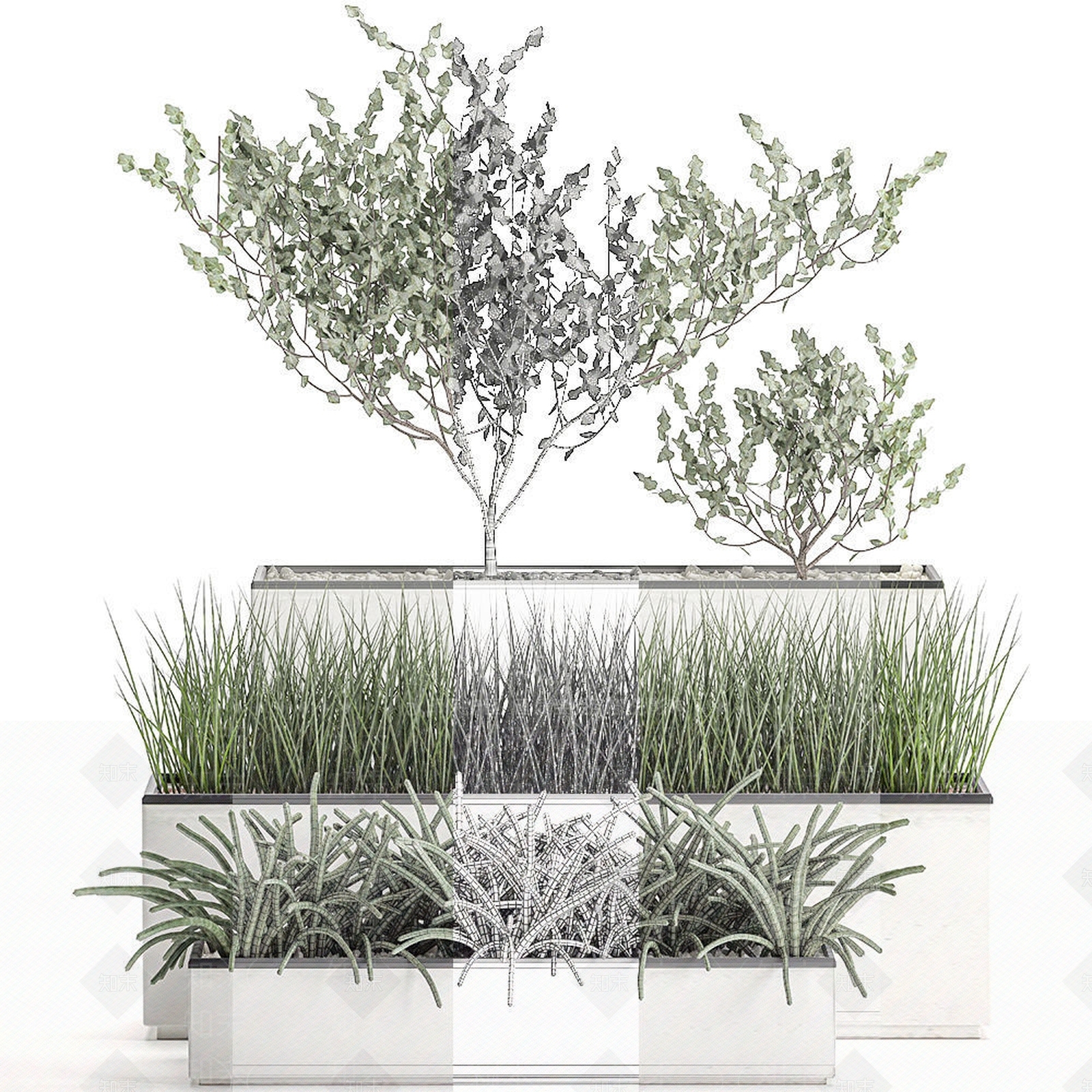 花坛3D模型下载【ID:1116802423】
