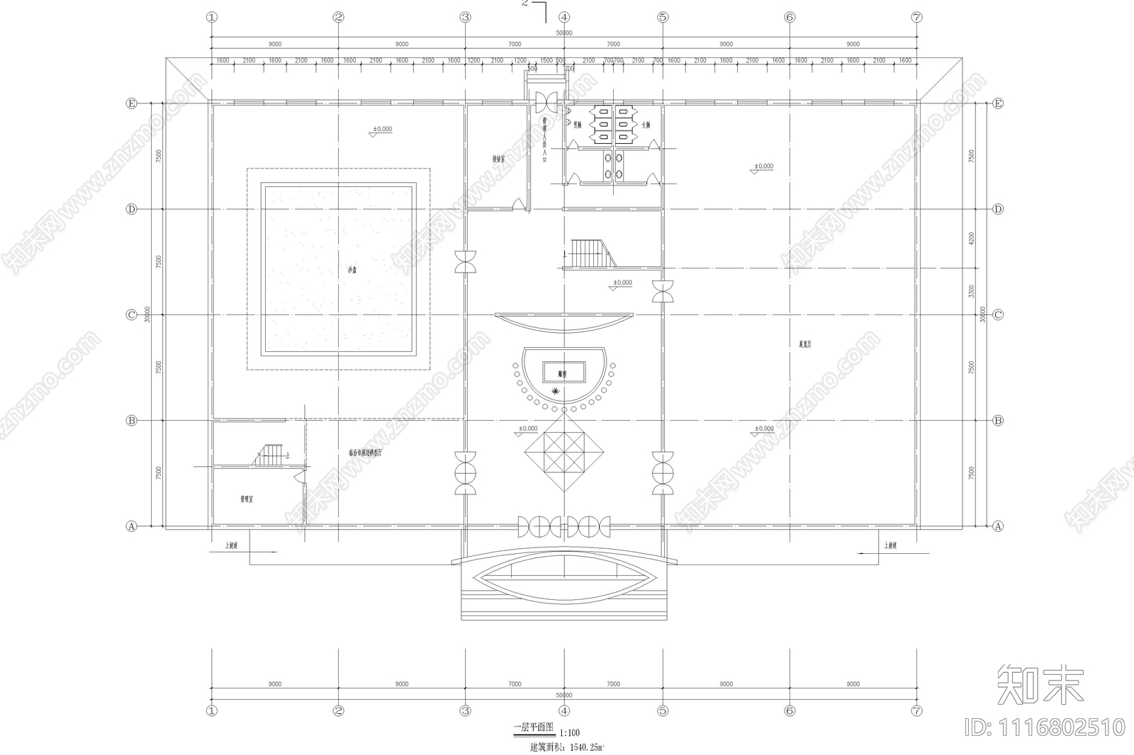 3层城市展览馆方案图施工图cad施工图下载【ID:1116802510】