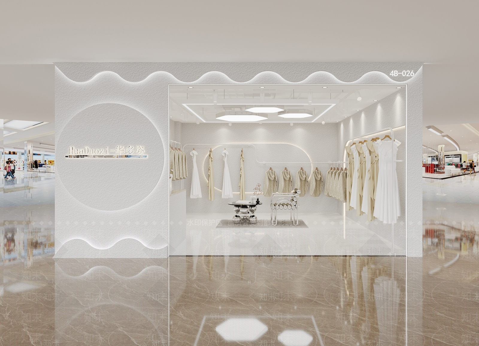 现代女装店3D模型下载【ID:1116803018】