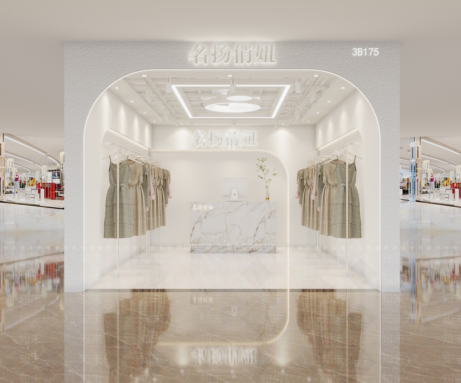现代女装店3D模型下载【ID:1116803462】