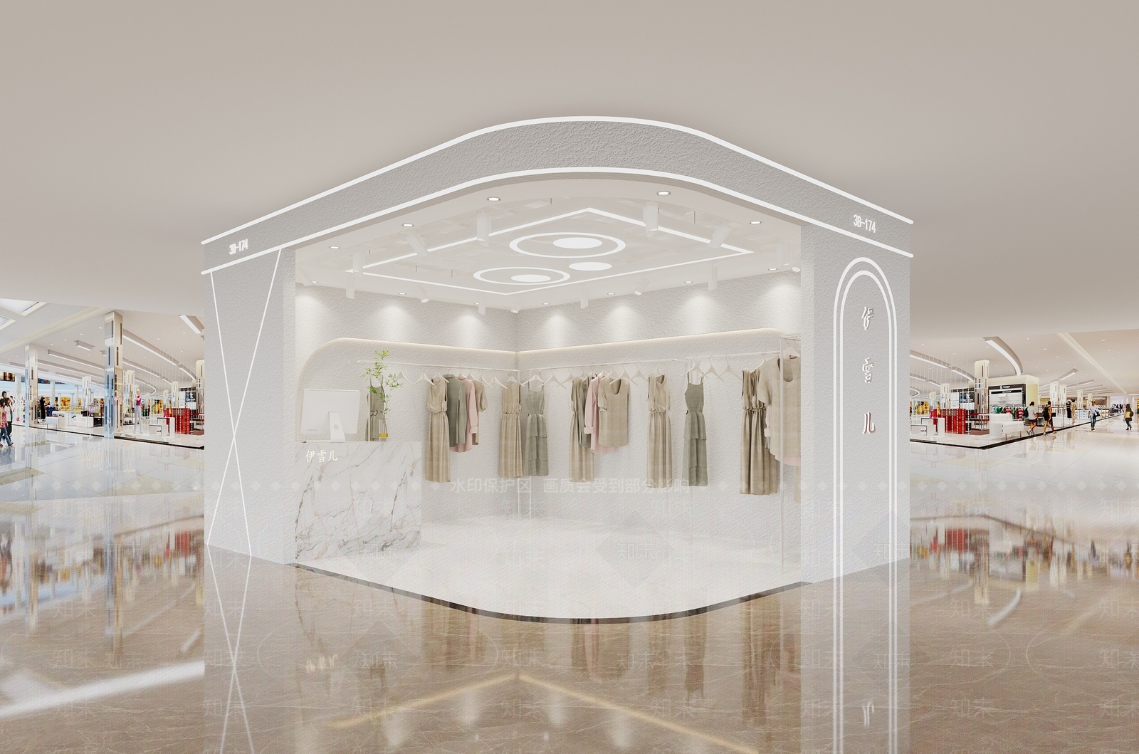 现代女装店3D模型下载【ID:1116803652】