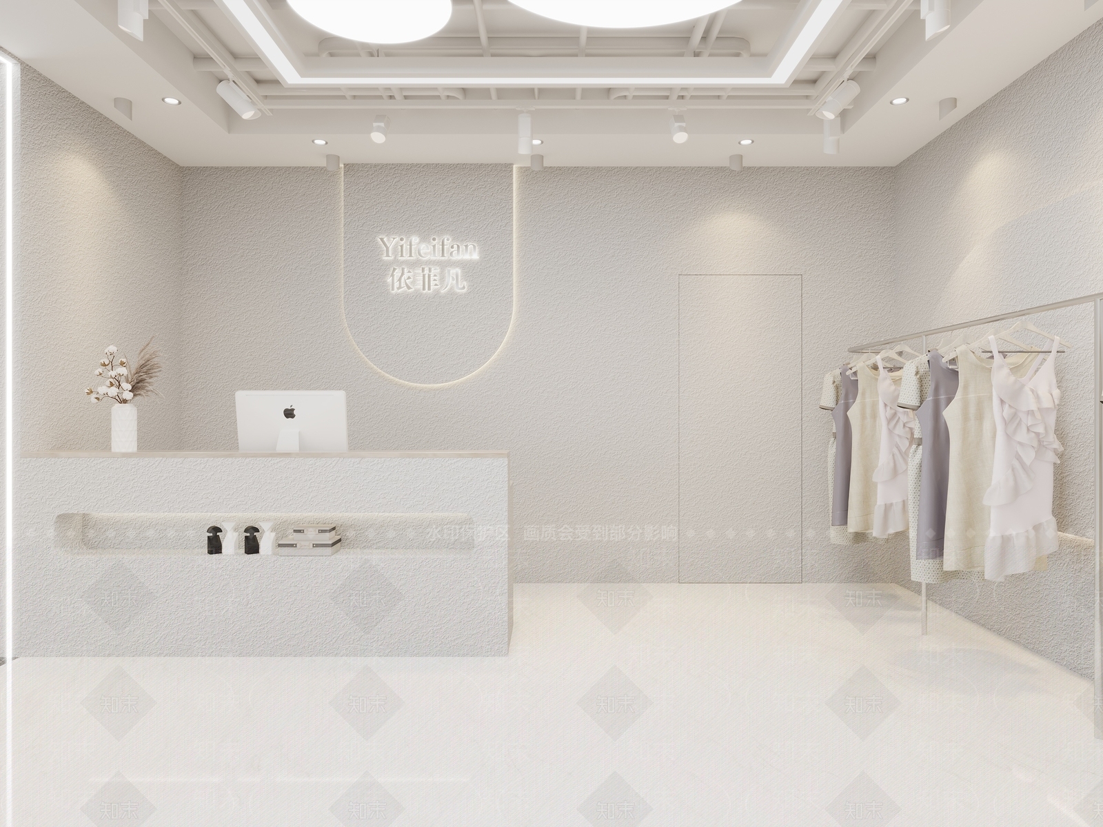 现代女装店3D模型下载【ID:1116804141】