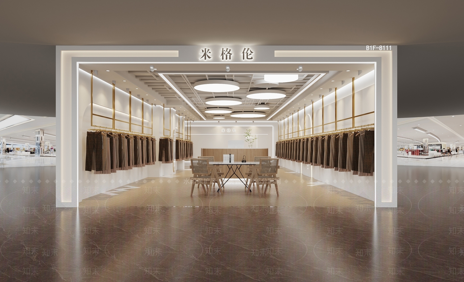 现代女裤店3D模型下载【ID:1116804293】