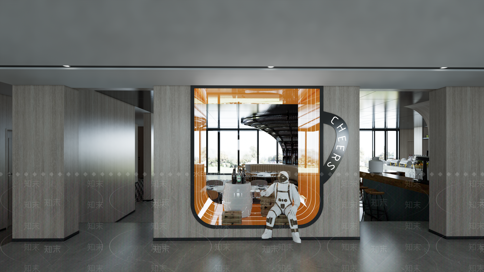 新中式自助餐厅SU模型下载【ID:1116807729】