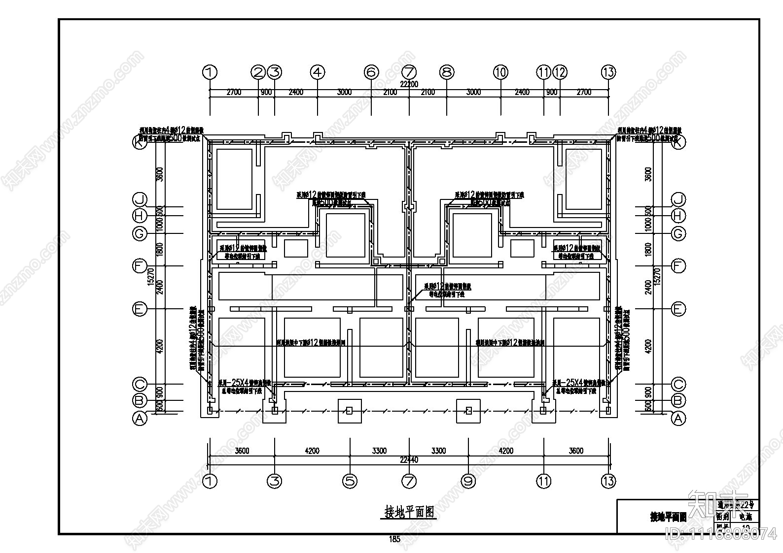 中式两户双联式全套施工图cad施工图下载【ID:1116808074】