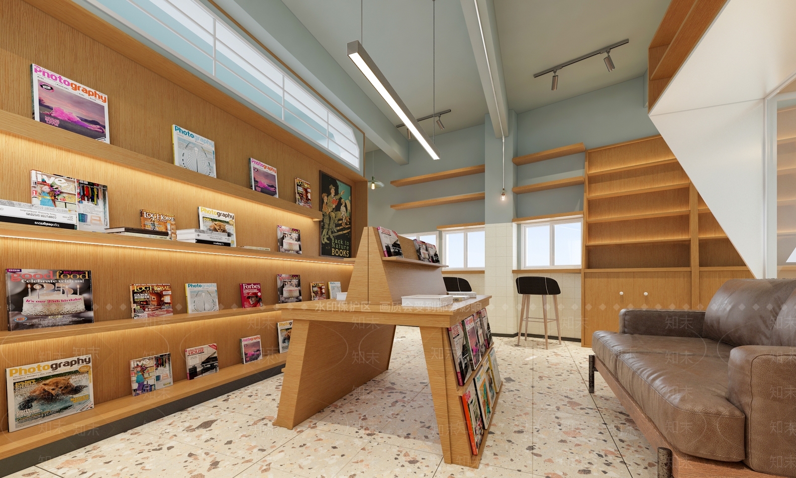 现代书店3D模型下载【ID:1116808383】