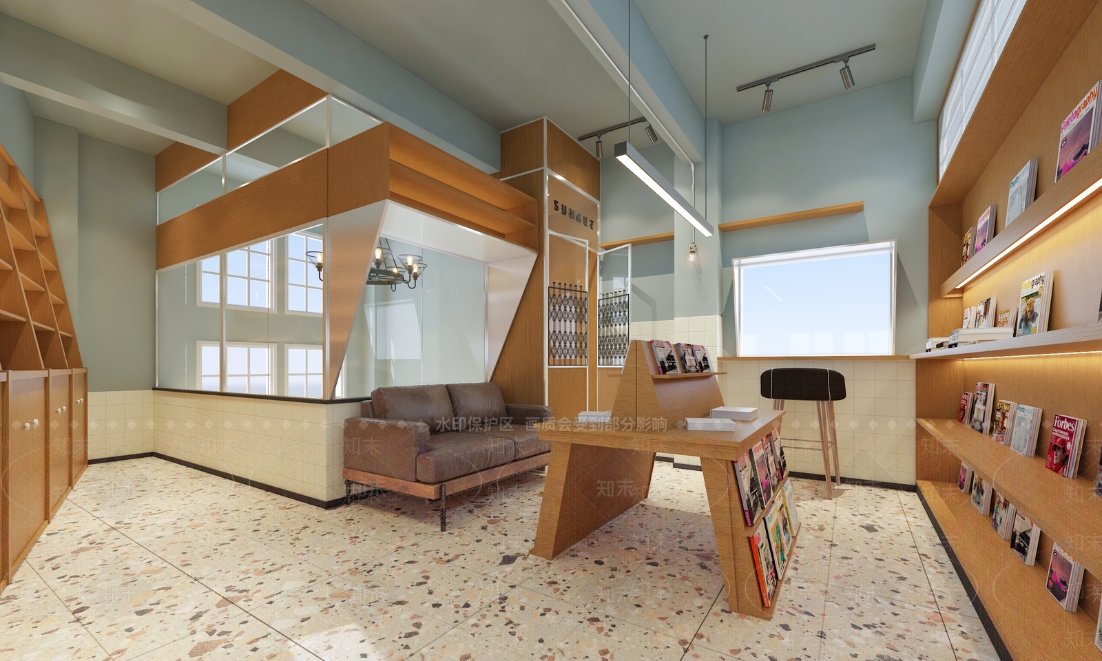 现代书店3D模型下载【ID:1116808383】