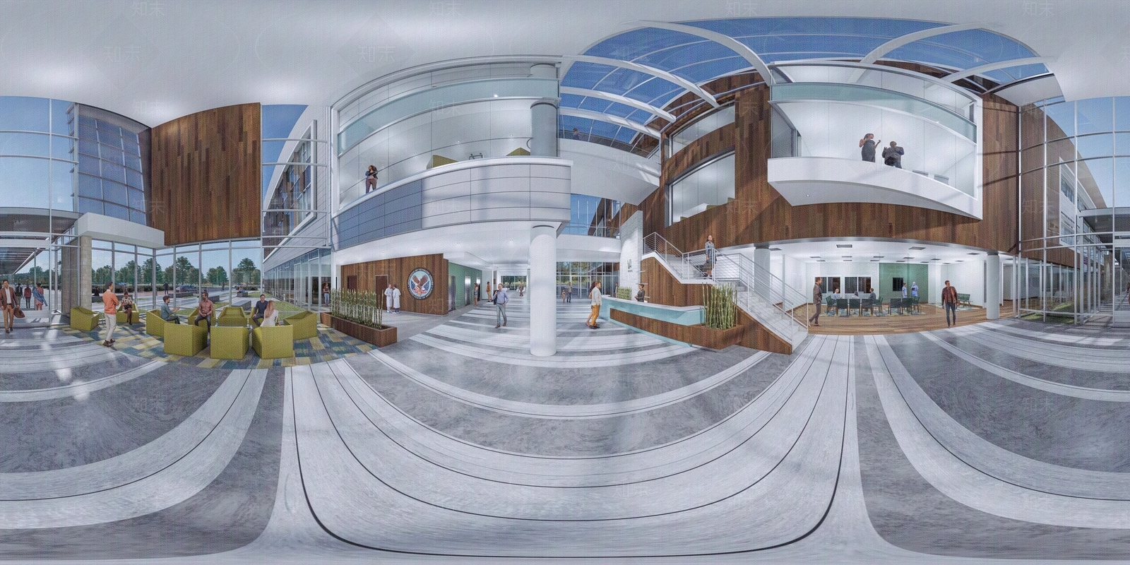 护理中心接待厅室内HDR贴图下载【ID:1116809141】