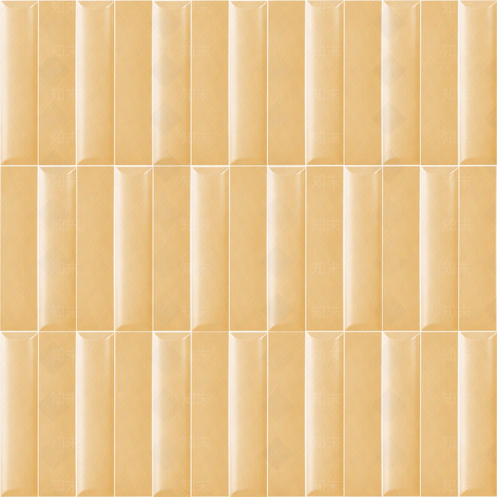 浅黄色长方形立体面包形凸面纯色瓷砖贴图下载【ID:1116811123】