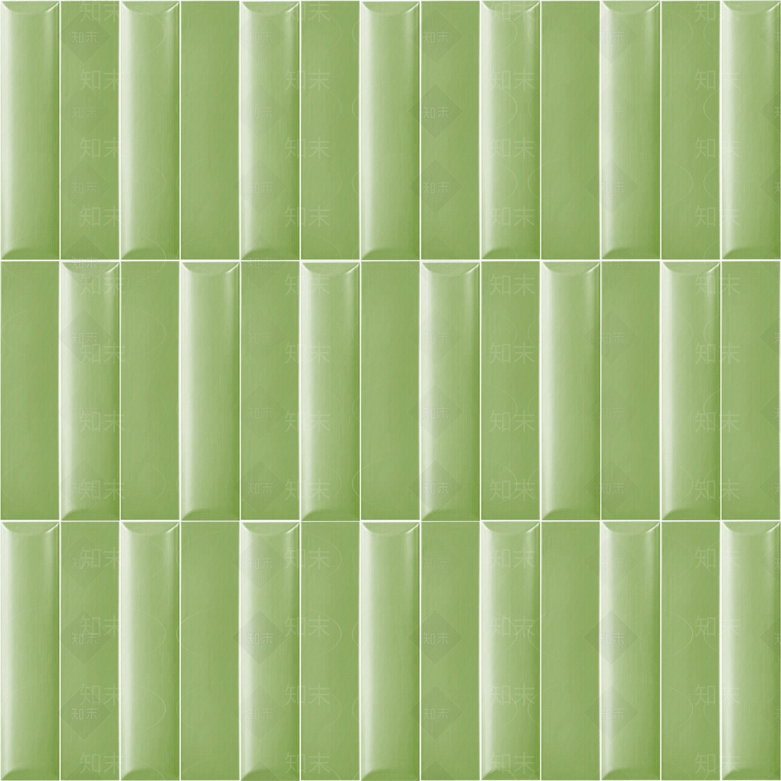 浅绿色长方形立体面包形凸面纯色贴图下载【ID:1116811368】