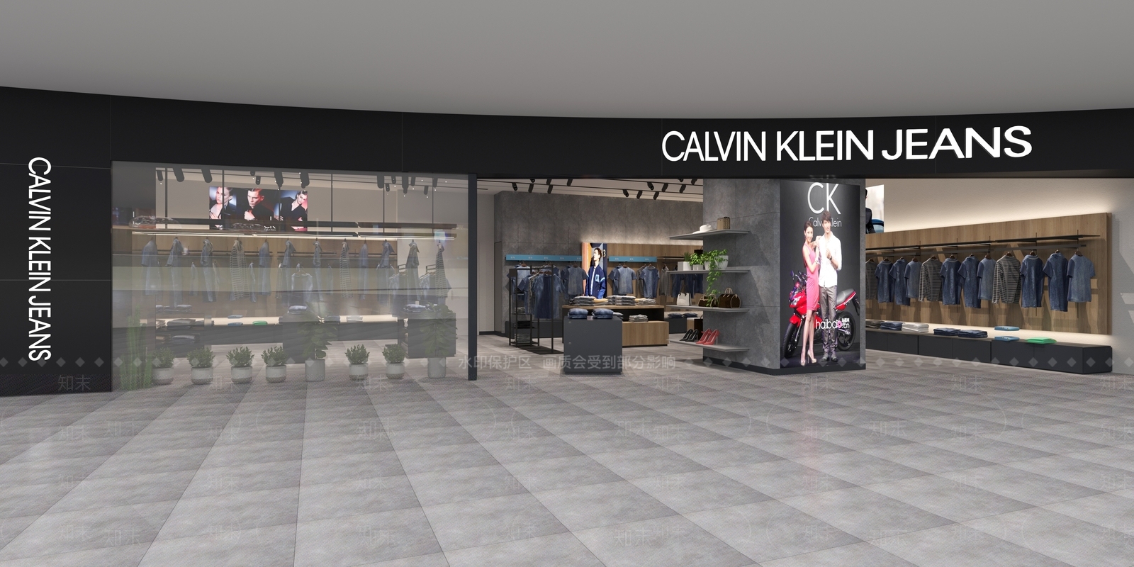 现代服装店3D模型下载【ID:1116822216】