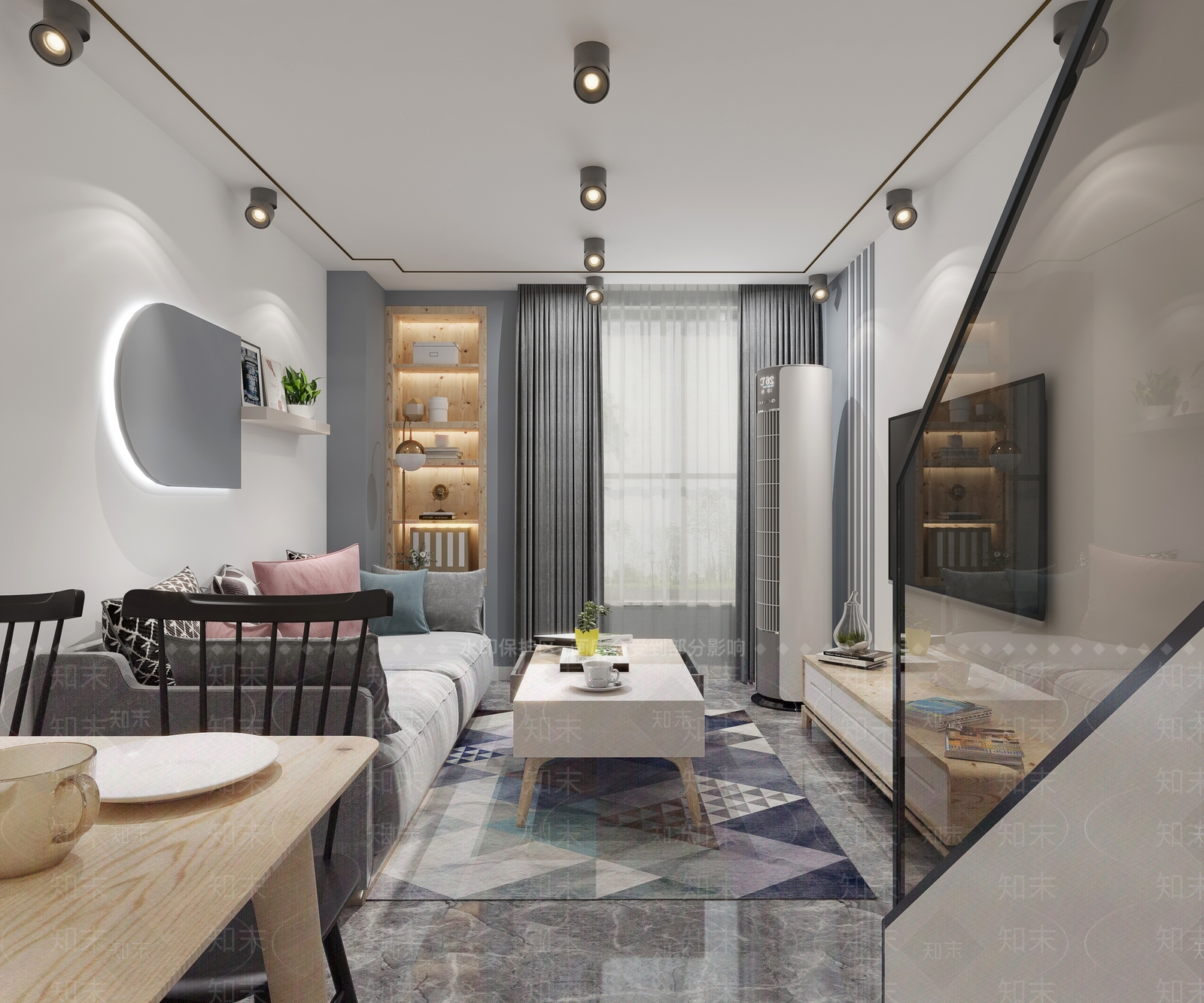 现代单身公寓3D模型下载【ID:1116830046】